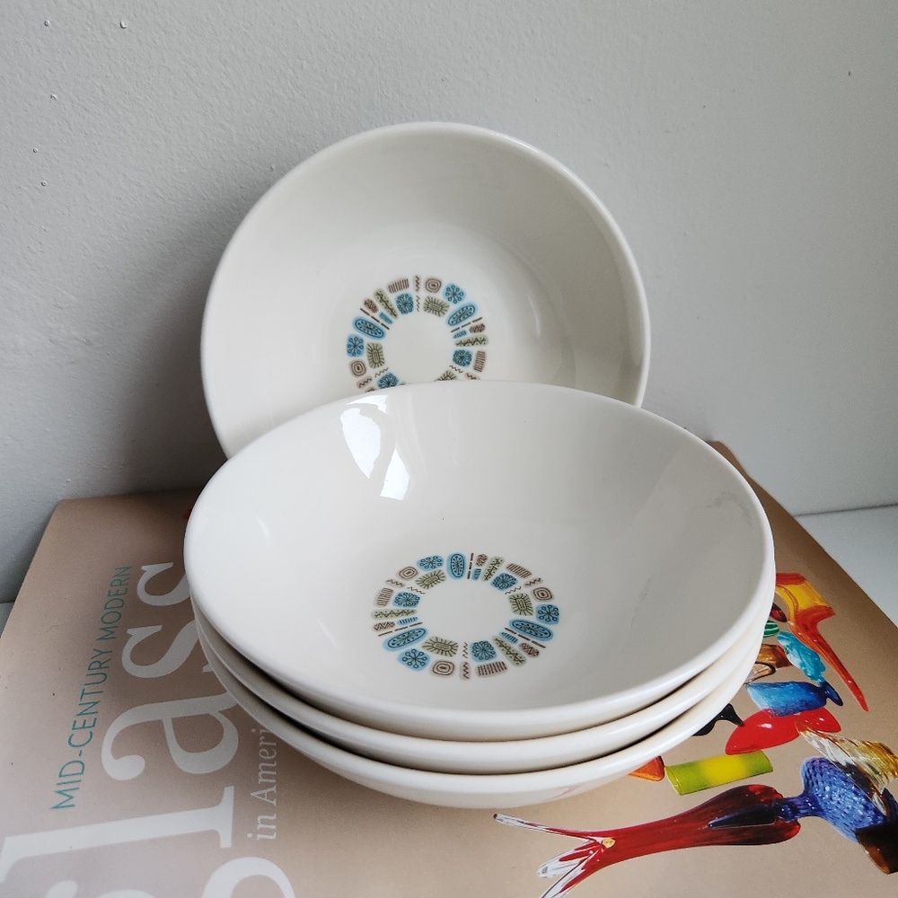 Vintage Mid Century Temporama Canonsburg Cereal/Soup Bowl - Set of 4
